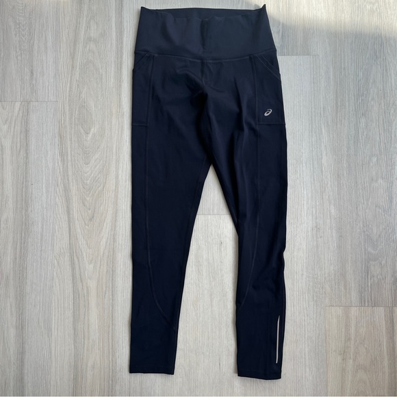Asics Women's Black High-Waisted Leggings - Picture 1 of 4